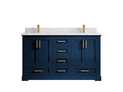 Boston 60 in. W x 22 in. D Double Sink Bathroom Vanity - Willow Bath and Vanity