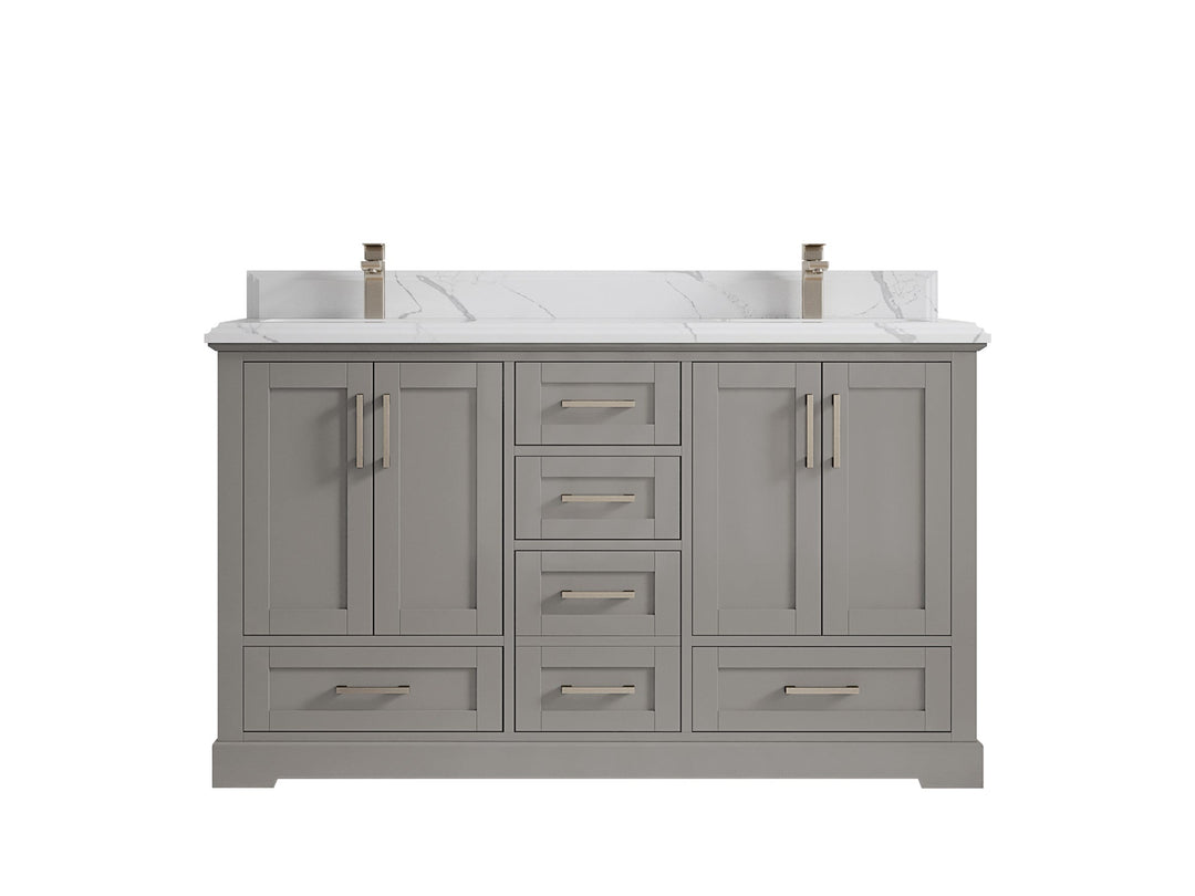 Boston 60 in. W x 22 in. D Double Sink Bathroom Vanity - Willow Bath and Vanity