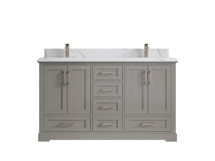 Boston 60 in. W x 22 in. D Double Sink Bathroom Vanity - photo 44