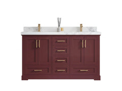 Boston 60 in. W x 22 in. D Double Sink Bathroom Vanity - photo 1