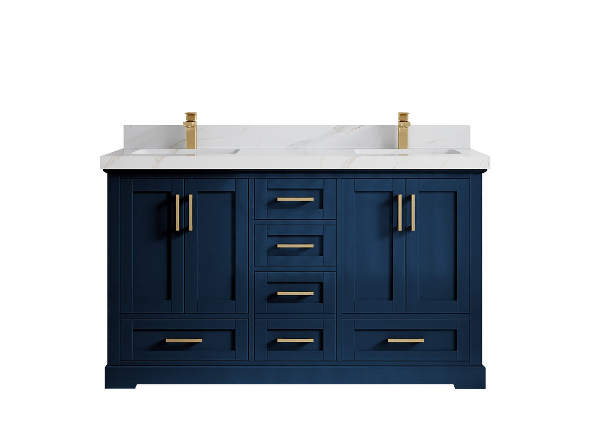 Boston 60 in. W x 22 in. D Double Sink Bathroom Vanity - Willow Bath and Vanity