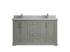 Boston 60 in. W x 22 in. D Double Sink Bathroom Vanity - photo 30