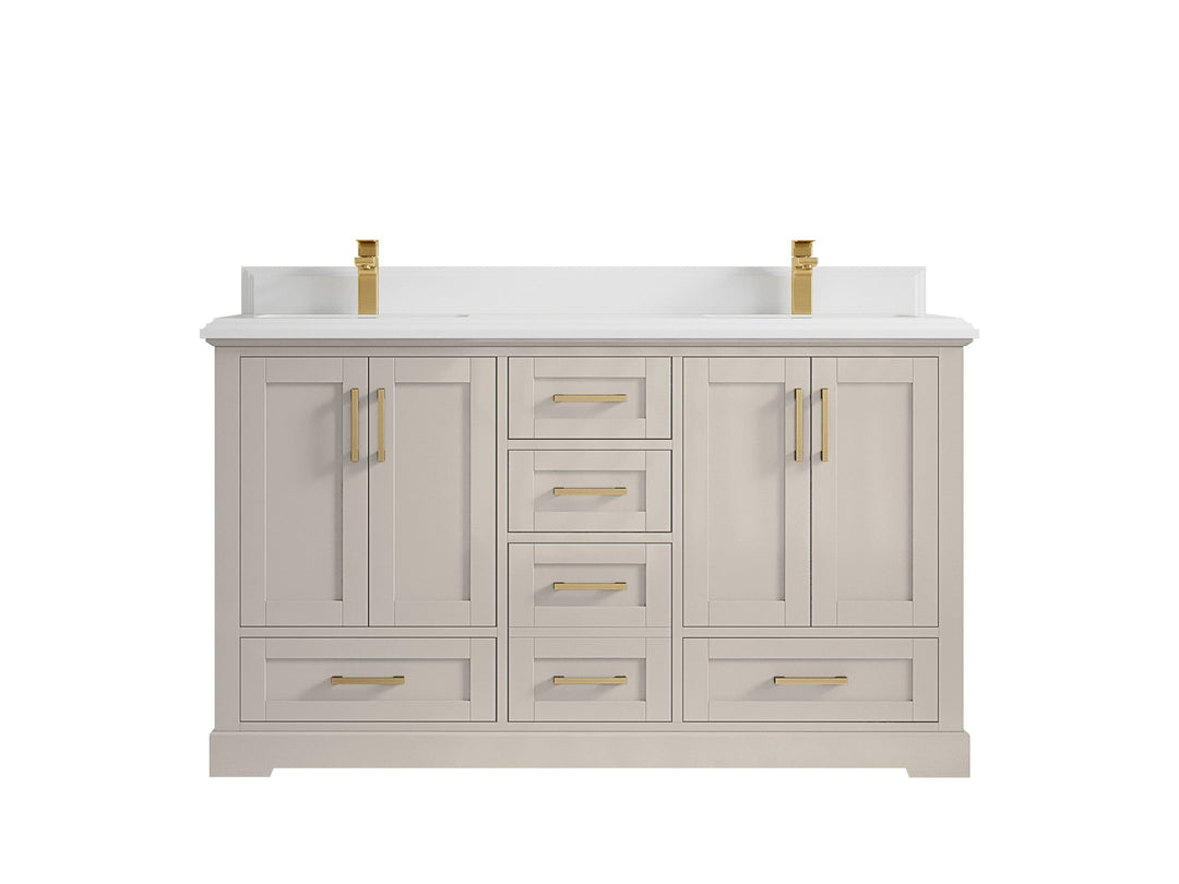 Boston 60 in. W x 22 in. D Double Sink Bathroom Vanity - Willow Bath and Vanity