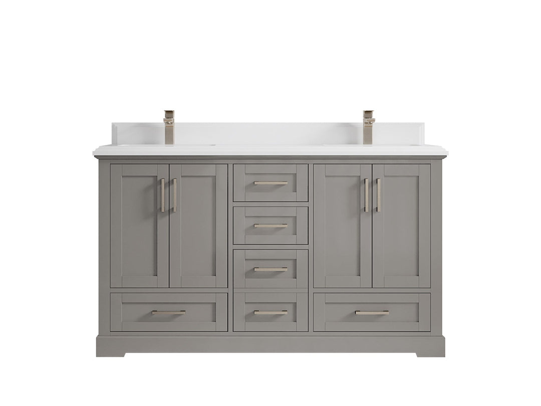 Boston 60 in. W x 22 in. D Double Sink Bathroom Vanity - Willow Bath and Vanity