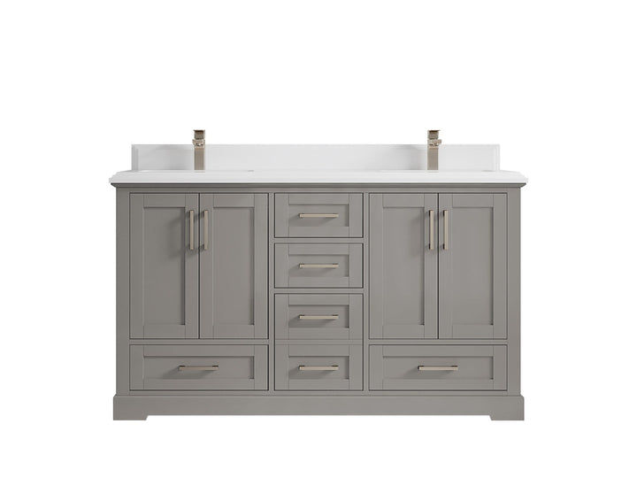 Boston 60 in. W x 22 in. D Double Sink Bathroom Vanity - photo 48