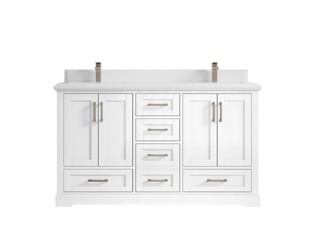 Boston 60 in. W x 22 in. D Double Sink Bathroom Vanity - Willow Bath and Vanity