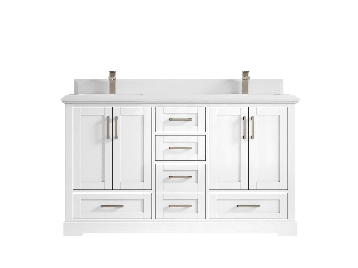 Boston 60 in. W x 22 in. D Double Sink Bathroom Vanity - Willow Bath and Vanity