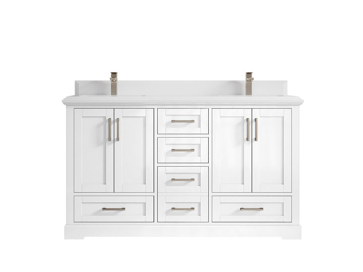 Boston 60 in. W x 22 in. D Double Sink Bathroom Vanity - photo 49