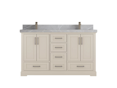 Boston 60 in. W x 22 in. D Double Sink Bathroom Vanity - photo 25