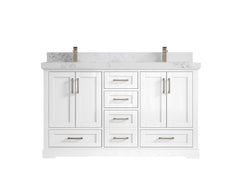 Boston 60 in. W x 22 in. D Double Sink Bathroom Vanity - photo 23