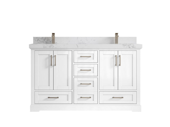 Boston 60 in. W x 22 in. D Double Sink Bathroom Vanity - photo 23