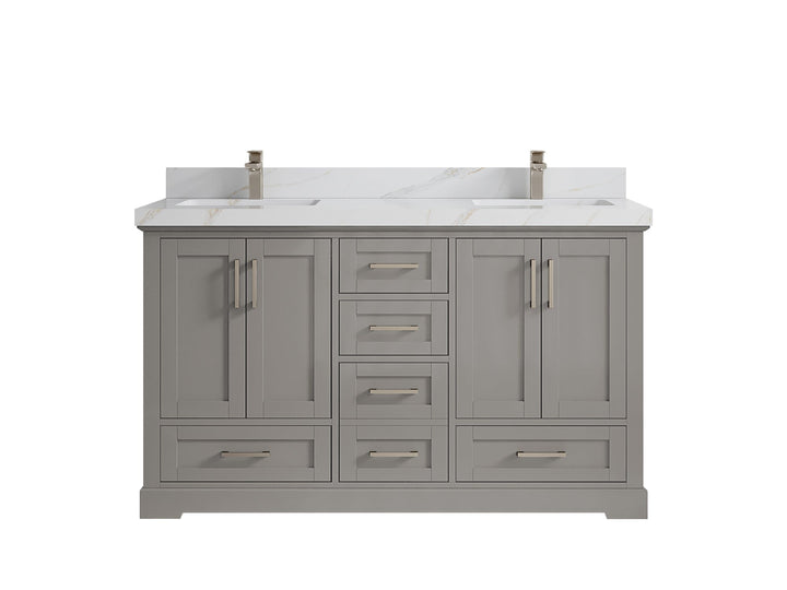 Boston 60 in. W x 22 in. D Double Sink Bathroom Vanity - photo 26
