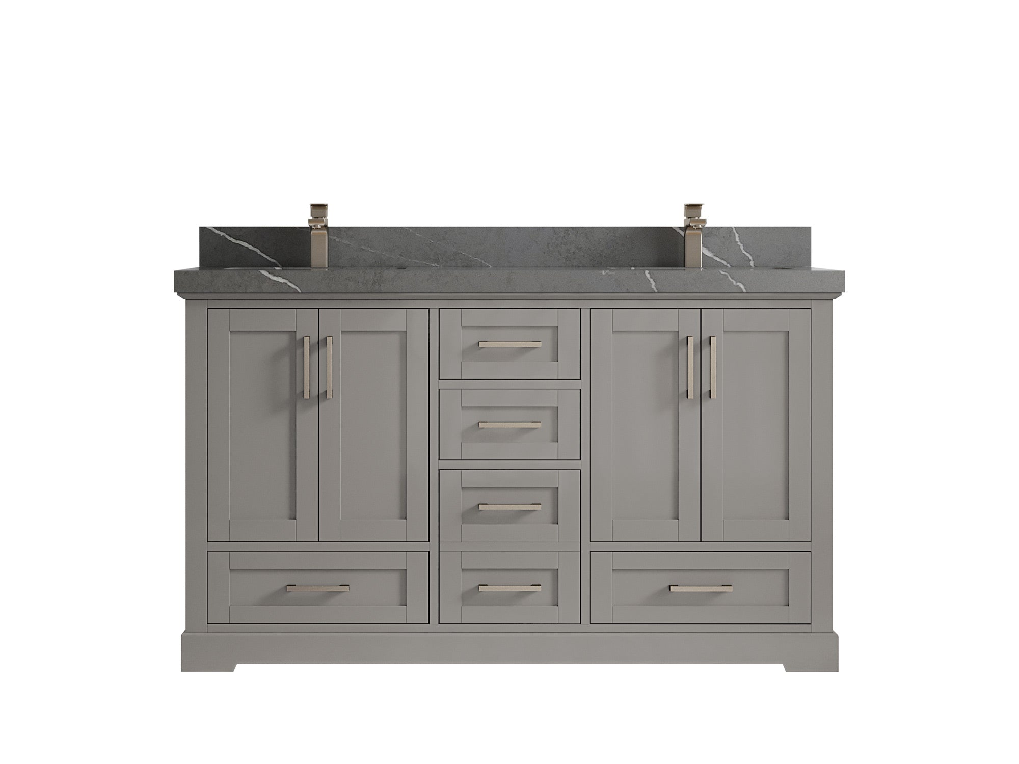 Boston 60 in. W x 22 in. D Double Sink Bathroom Vanity - Willow Bath and Vanity