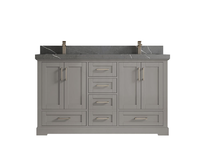 Boston 60 in. W x 22 in. D Double Sink Bathroom Vanity - photo 32