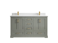Boston 60 in. W x 22 in. D Double Sink Bathroom Vanity - photo 48