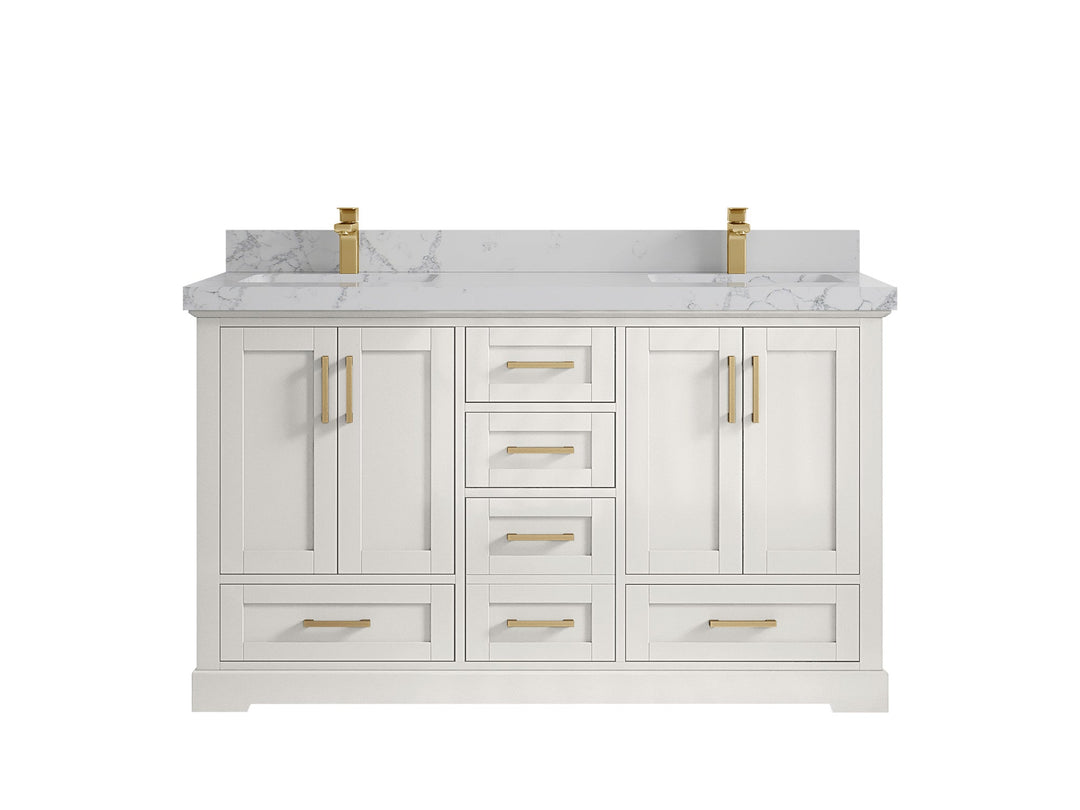 Boston 60 in. W x 22 in. D Double Sink Bathroom Vanity - Willow Bath and Vanity