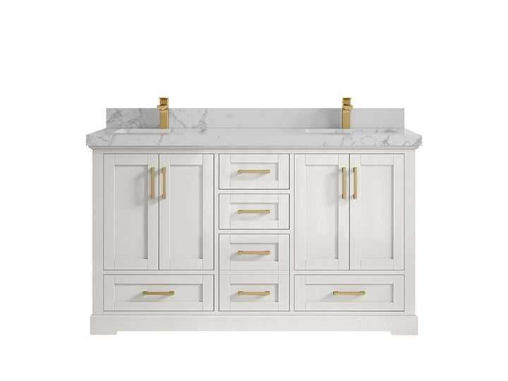 Boston 60 in. W x 22 in. D Double Sink Bathroom Vanity - photo 41