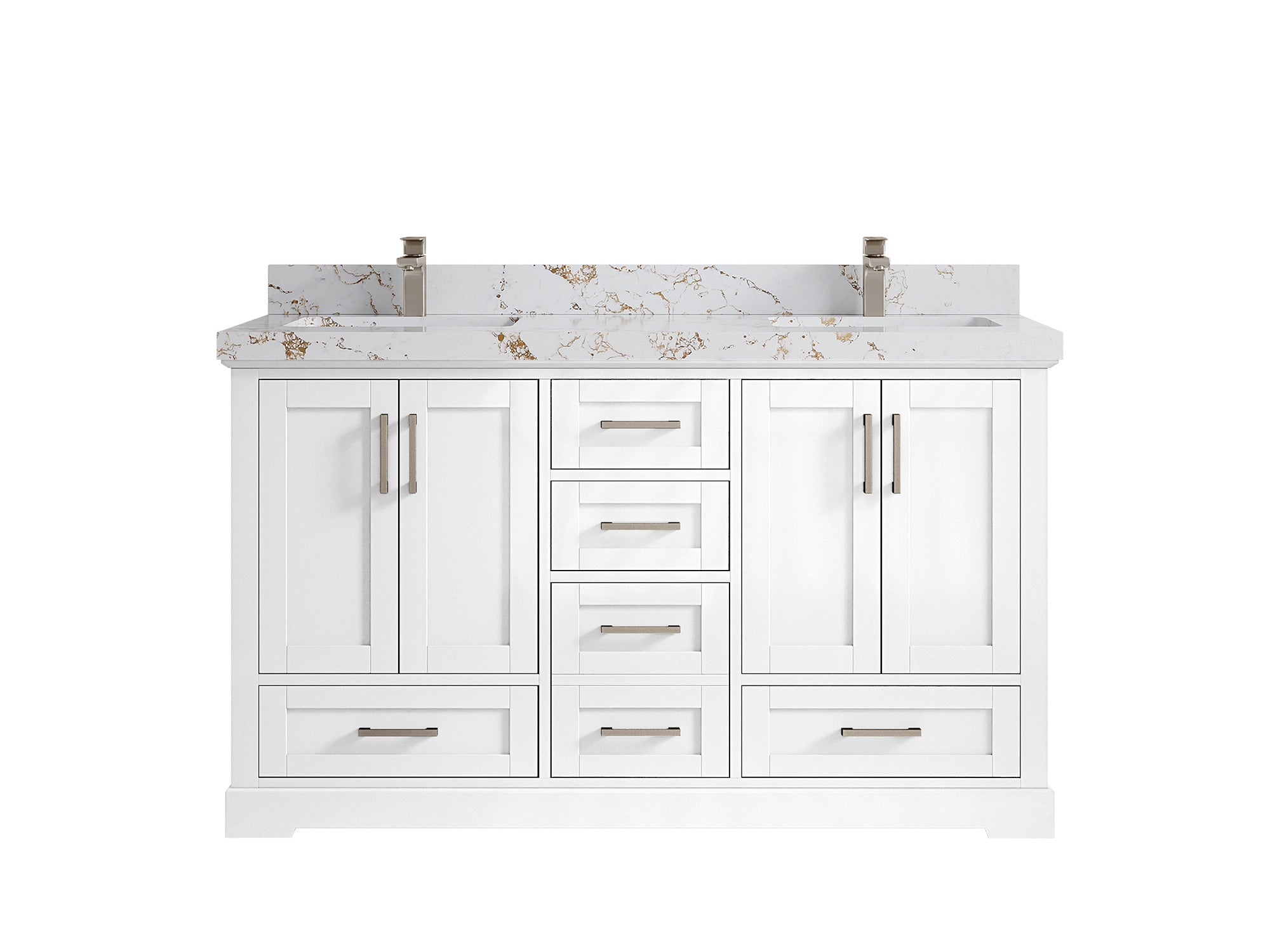 Boston 60 in. W x 22 in. D Double Sink Bathroom Vanity - Willow Bath and Vanity