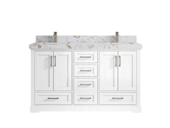 Boston 60 in. W x 22 in. D Double Sink Bathroom Vanity - photo 37