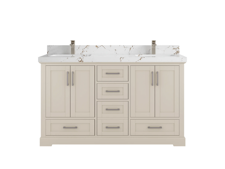 Boston 60 in. W x 22 in. D Double Sink Bathroom Vanity - photo 27