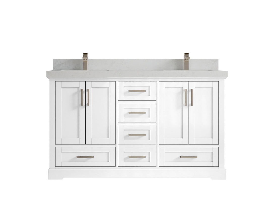 Boston 60 in. W x 22 in. D Double Sink Bathroom Vanity - Willow Bath and Vanity