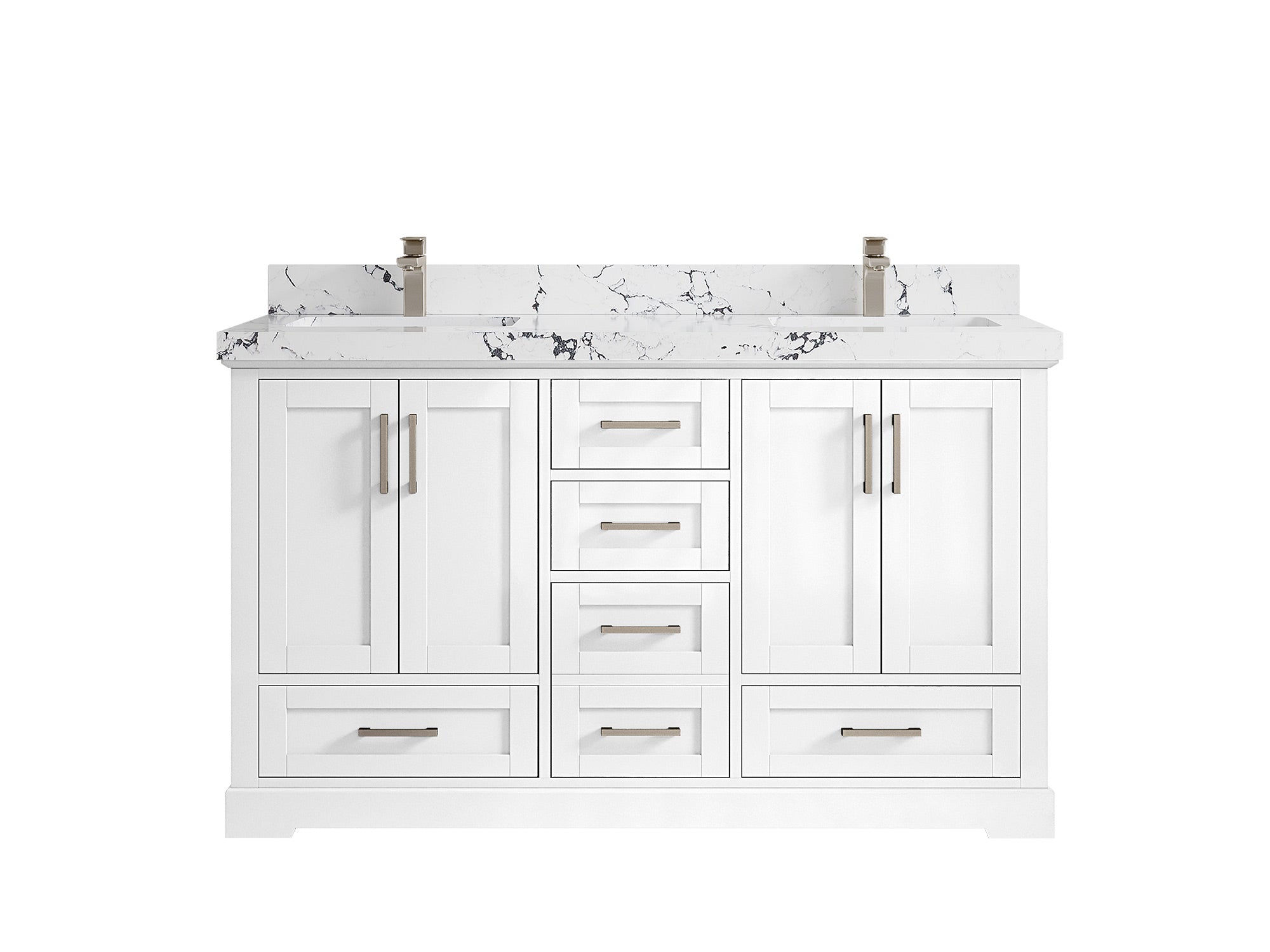 Boston 60 in. W x 22 in. D Double Sink Bathroom Vanity - Willow Bath and Vanity