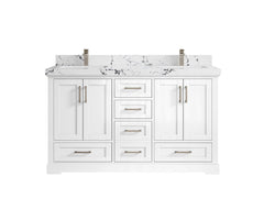 Boston 60 in. W x 22 in. D Double Sink Bathroom Vanity - photo 39