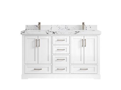 Boston 60 in. W x 22 in. D Double Sink Bathroom Vanity - Willow Bath and Vanity