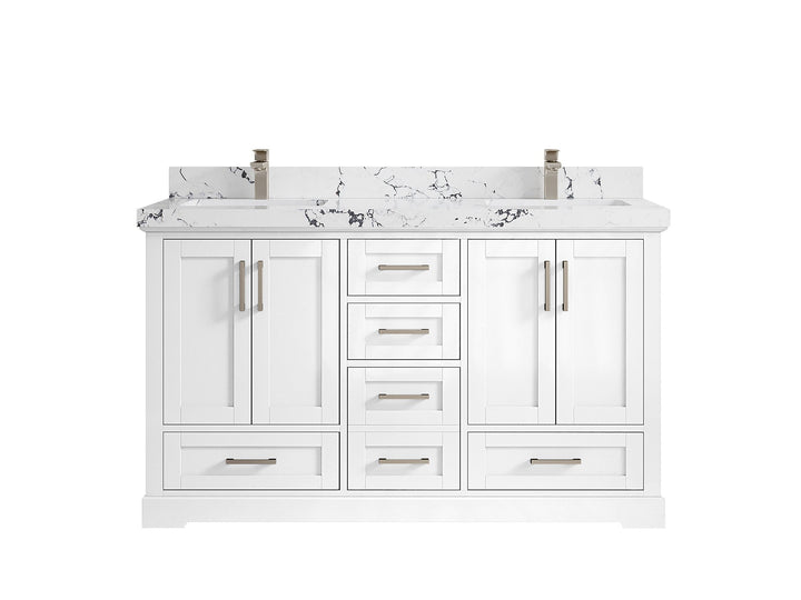 Boston 60 in. W x 22 in. D Double Sink Bathroom Vanity - photo 39