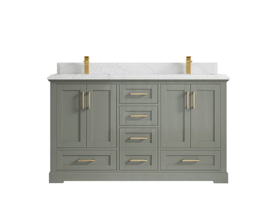 Boston 60 in. W x 22 in. D Double Sink Bathroom Vanity - Willow Bath and Vanity