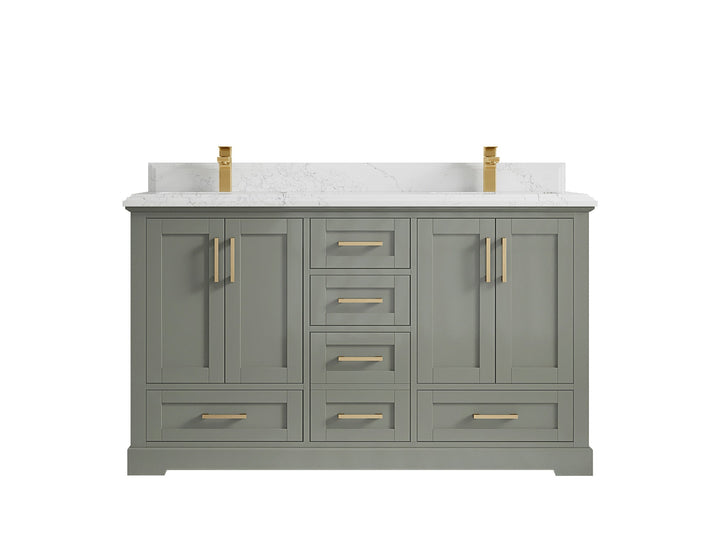 Boston 60 in. W x 22 in. D Double Sink Bathroom Vanity - photo 46