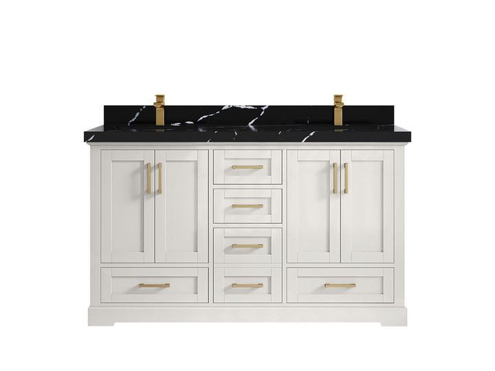 Boston 60 in. W x 22 in. D Double Sink Bathroom Vanity - photo 17