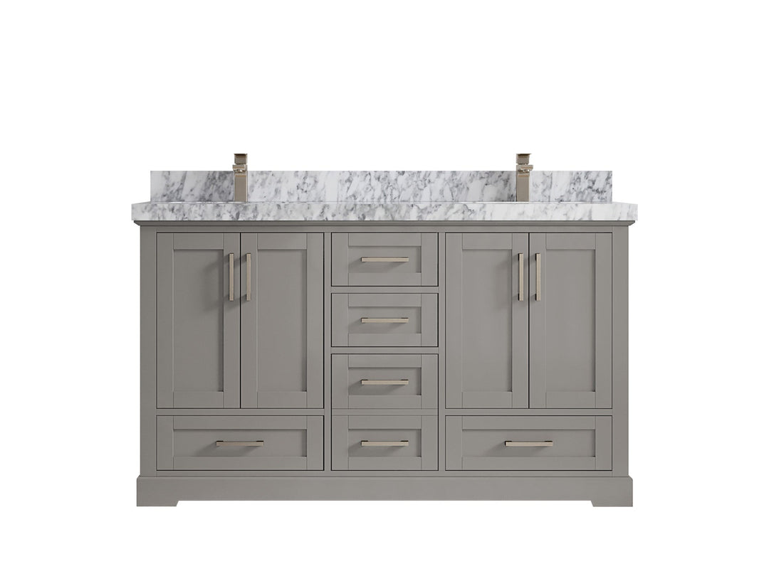 Boston 60 in. W x 22 in. D Double Sink Bathroom Vanity - Willow Bath and Vanity