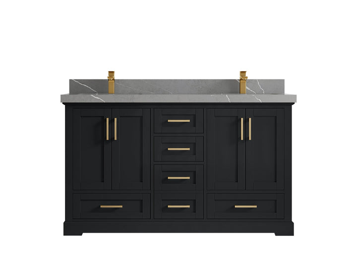 Boston 60 in. W x 22 in. D Double Sink Bathroom Vanity - photo 33