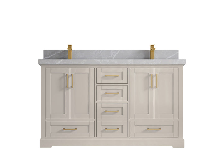 Boston 60 in. W x 22 in. D Double Sink Bathroom Vanity - photo 31