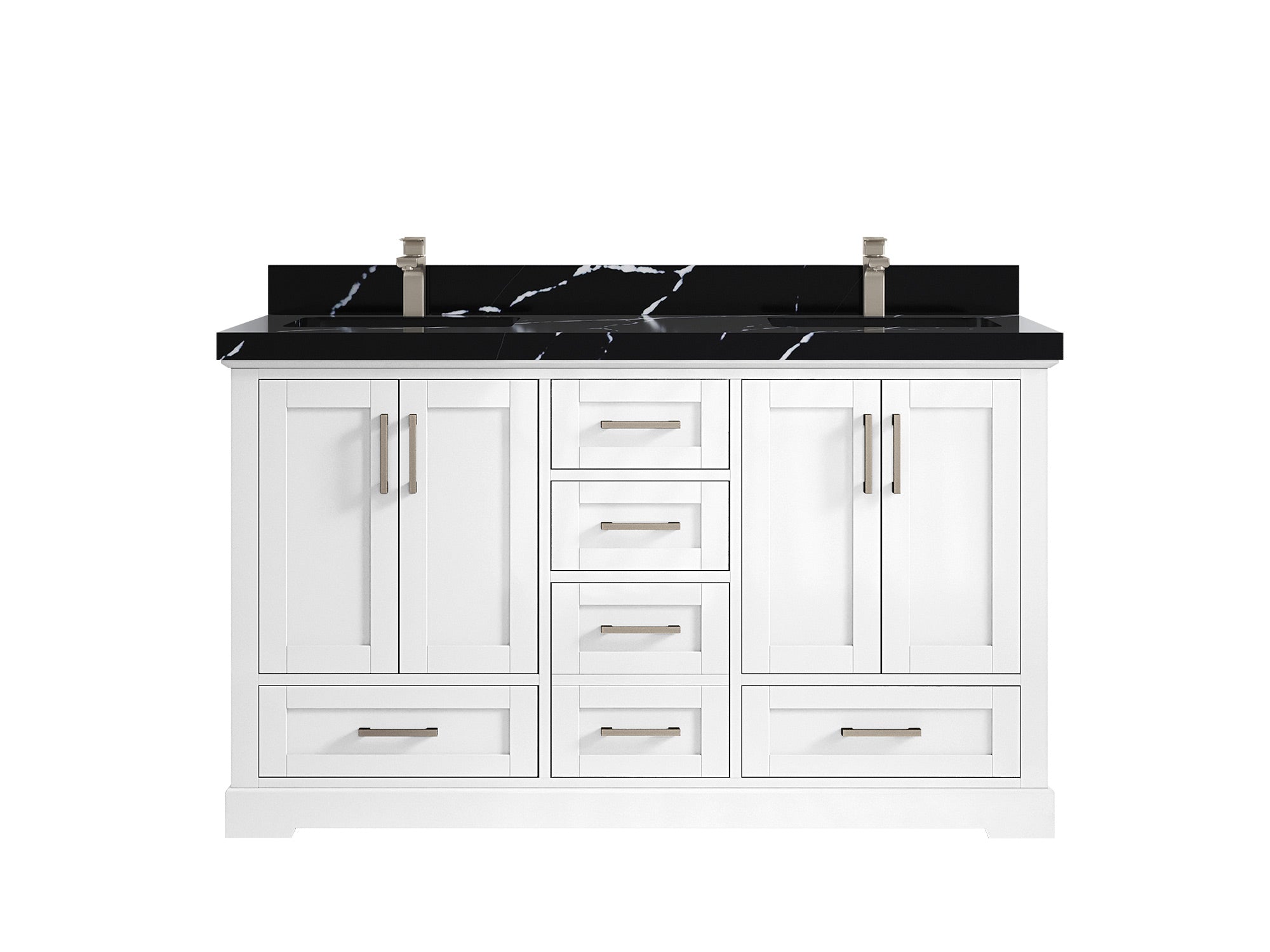 Boston 60 in. W x 22 in. D Double Sink Bathroom Vanity - Willow Bath and Vanity