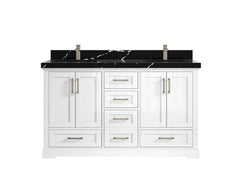 Boston 60 in. W x 22 in. D Double Sink Bathroom Vanity - photo 17