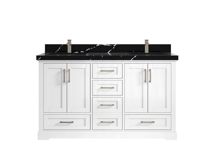 Boston 60 in. W x 22 in. D Double Sink Bathroom Vanity - photo 17