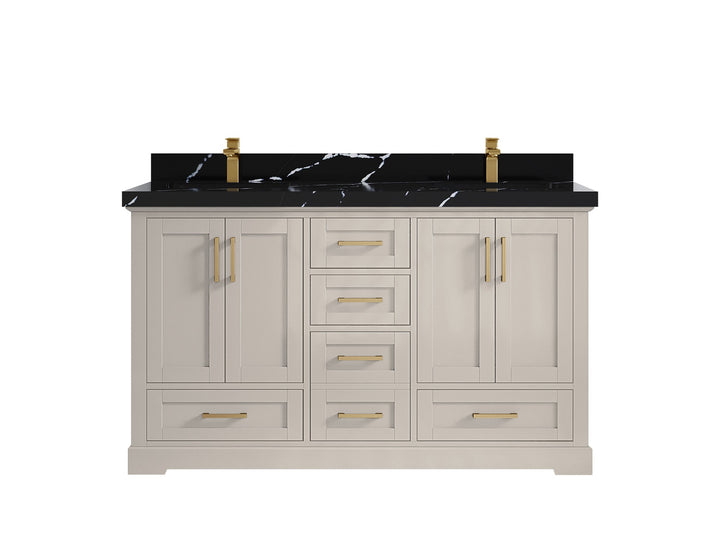Boston 60 in. W x 22 in. D Double Sink Bathroom Vanity - photo 17