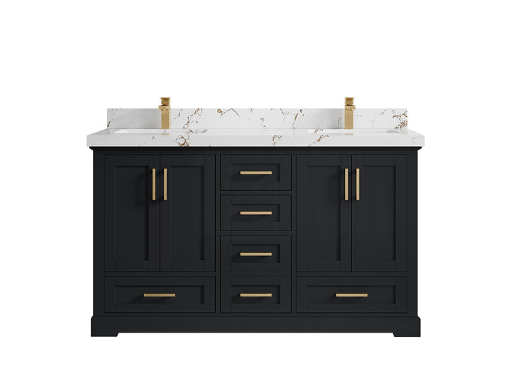 Boston 60 in. W x 22 in. D Double Sink Bathroom Vanity - photo 35