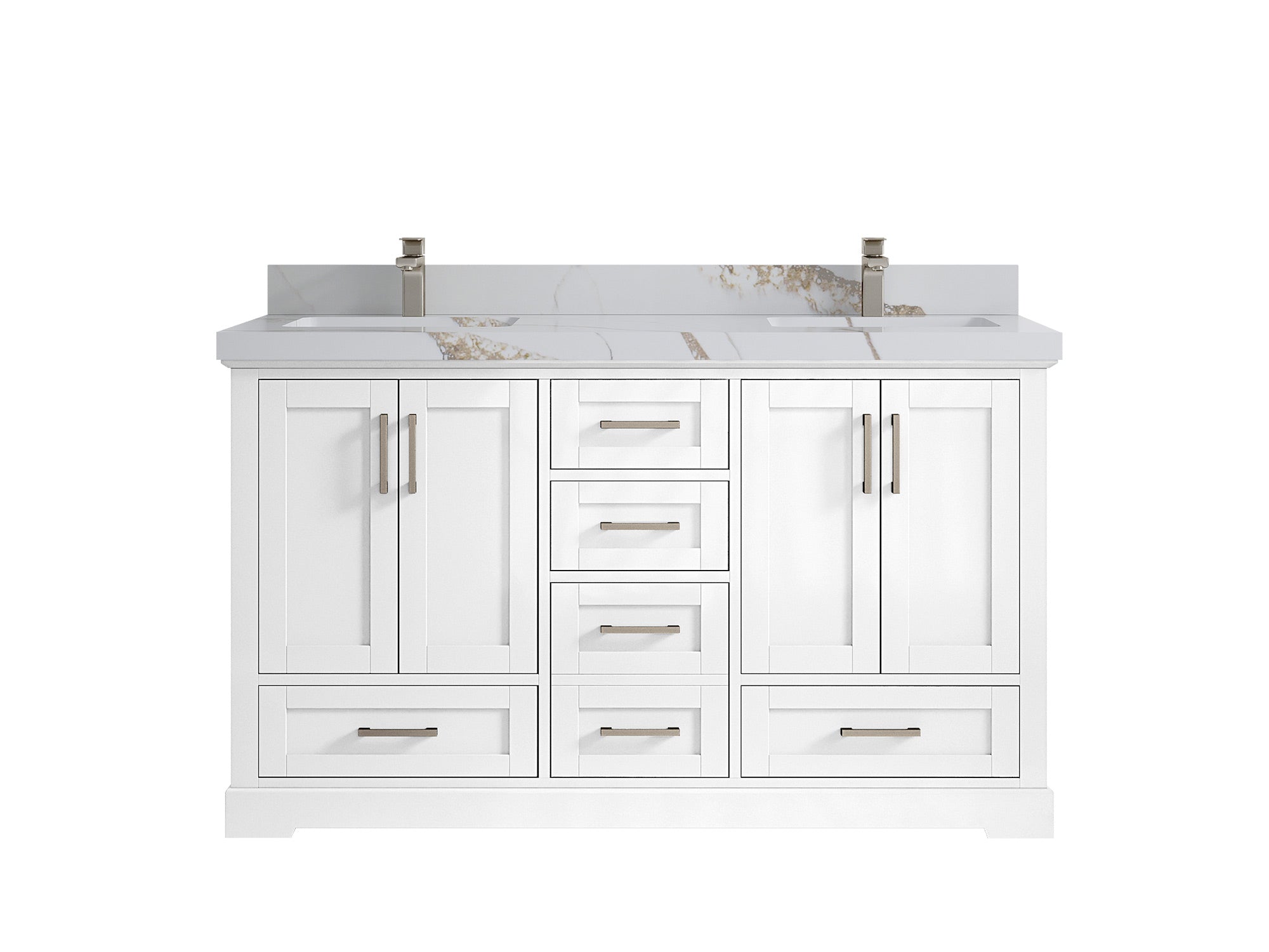 Boston 60 in. W x 22 in. D Double Sink Bathroom Vanity - Willow Bath and Vanity