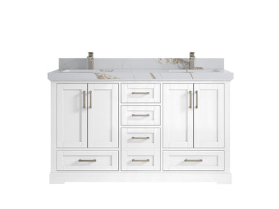 Boston 60 in. W x 22 in. D Double Sink Bathroom Vanity - Willow Bath and Vanity