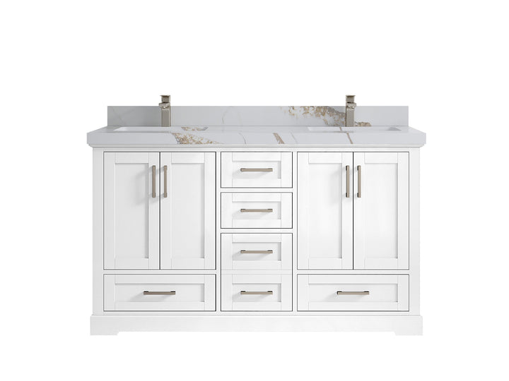 Boston 60 in. W x 22 in. D Double Sink Bathroom Vanity - photo 19