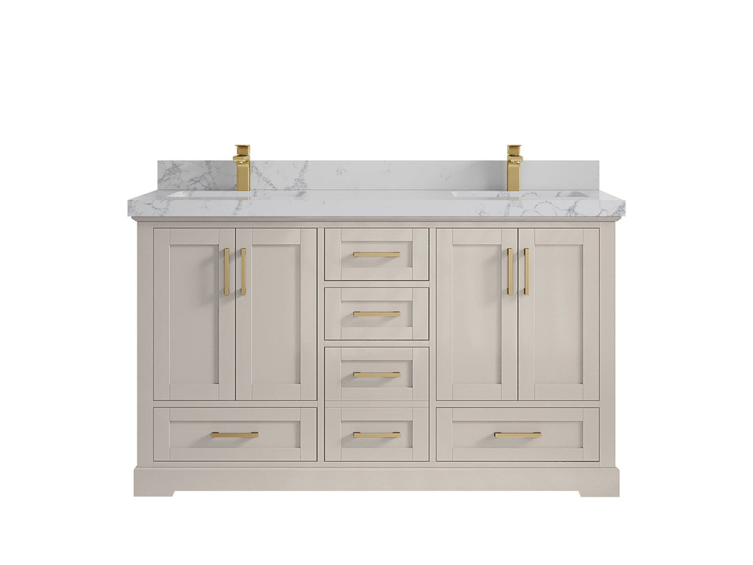 Boston 60 in. W x 22 in. D Double Sink Bathroom Vanity - Willow Bath and Vanity