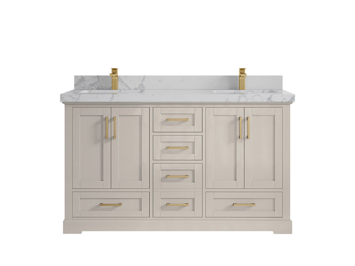 Boston 60 in. W x 22 in. D Double Sink Bathroom Vanity - photo 41