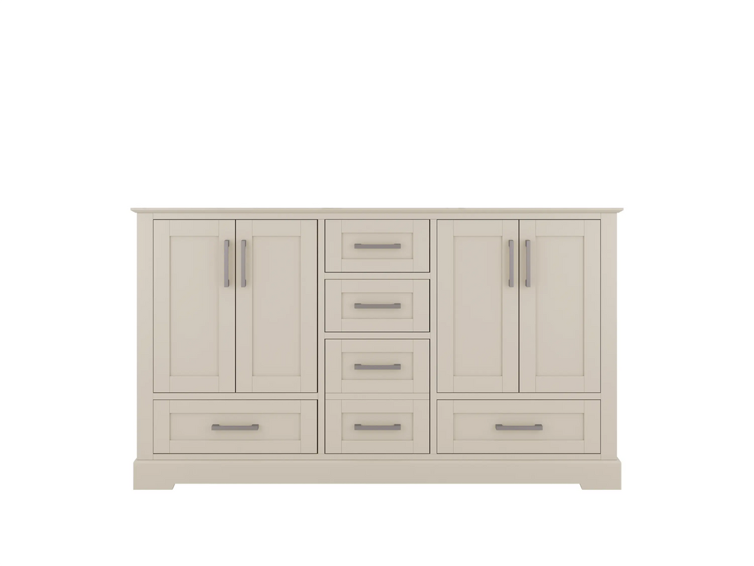 Boston 60 in. W x 22 in. D Double Sink Bathroom Vanity - Willow Bath and Vanity