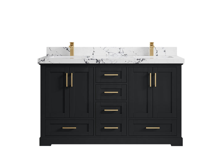 Boston 60 in. W x 22 in. D Double Sink Bathroom Vanity - photo 39