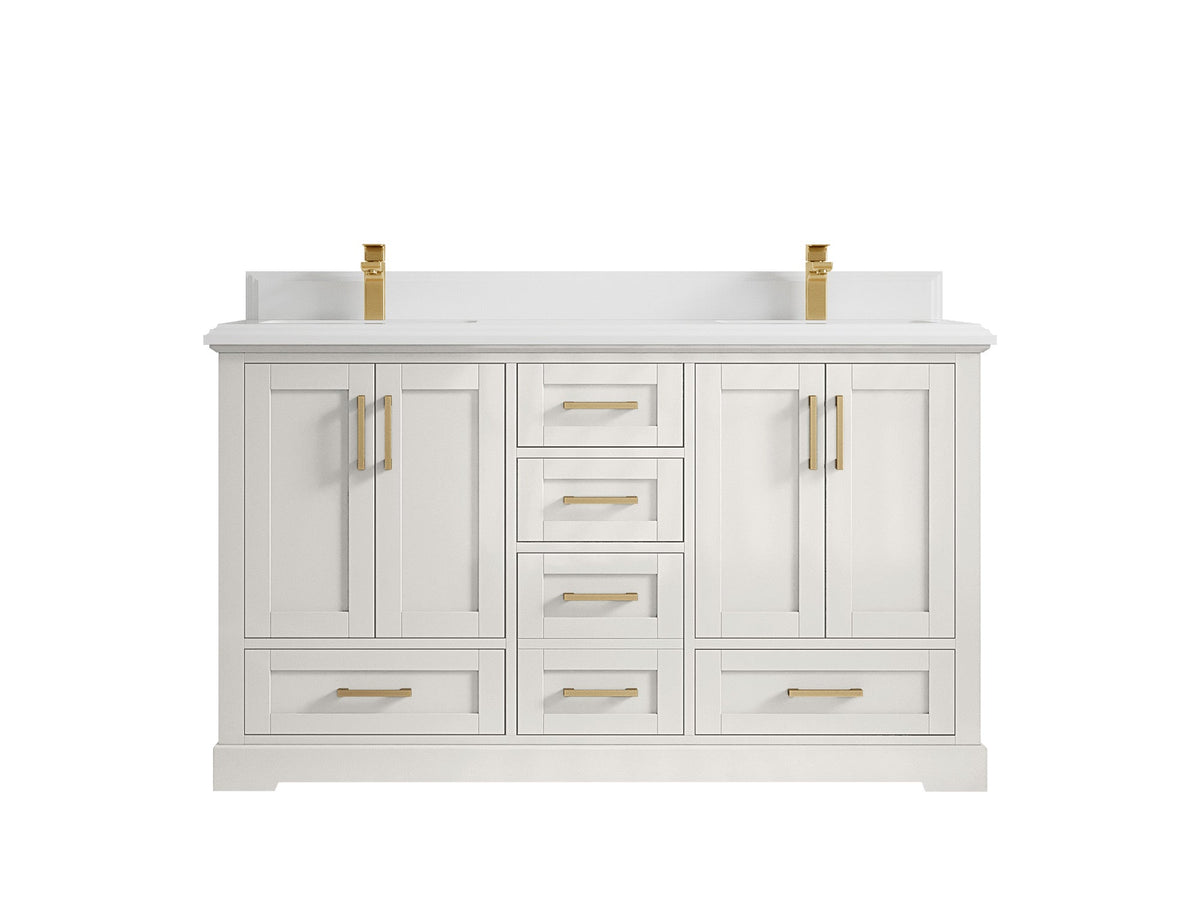 Boston 60 in. W x 22 in. D Double Sink Bathroom Vanity - Willow Bath and Vanity