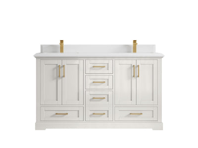 Boston 60 in. W x 22 in. D Double Sink Bathroom Vanity - Willow Bath and Vanity