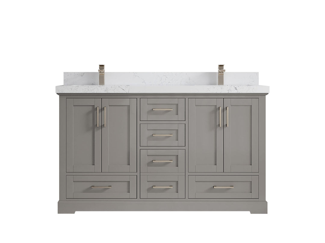 Boston 60 in. W x 22 in. D Double Sink Bathroom Vanity - Willow Bath and Vanity